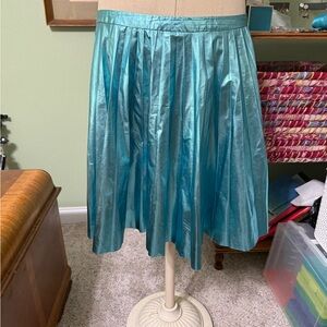 ASOS Shimmering Teal A-Line Skirt